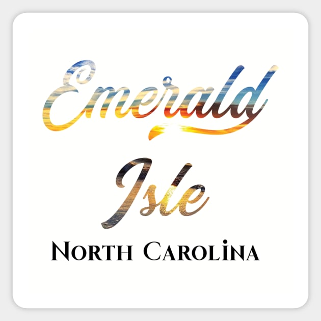 Emerald Isle NC Sticker by CoastalDesignStudios